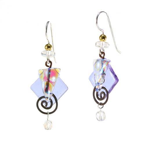 Fused Swirl Earrings on Sale