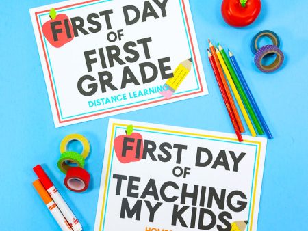 First Day of School Signs - Alternate Learning Options Sale