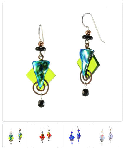 Fused Swirl Earrings on Sale