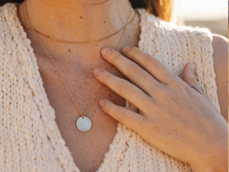 Hammered Coin Necklace on Sale