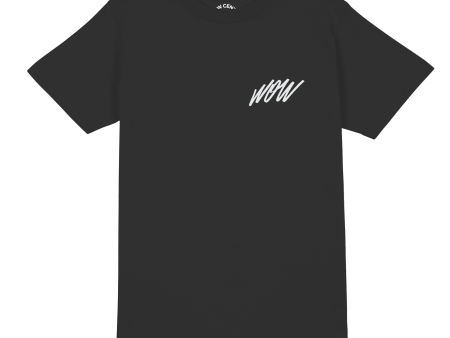 WOW Lettering Short-Sleeve Tee For Cheap