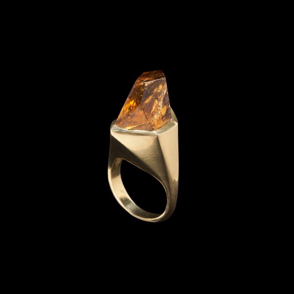 Golden Tourmaline Faceted Ring Online