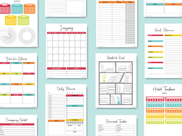 Ultimate Printable Calendar and Organization Bundle Sale