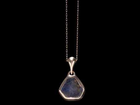 Sapphire Locket Charm Pendant Necklace Supply