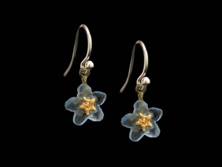 Forget Me Not Single Flower Wire Earring Sale