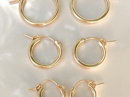 Basic Tube Hoop Earrings Fashion