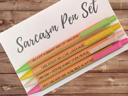 Eco Friendly Pen Set - Sarcasm Discount