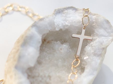 Sideways Cross Necklace Online Sale