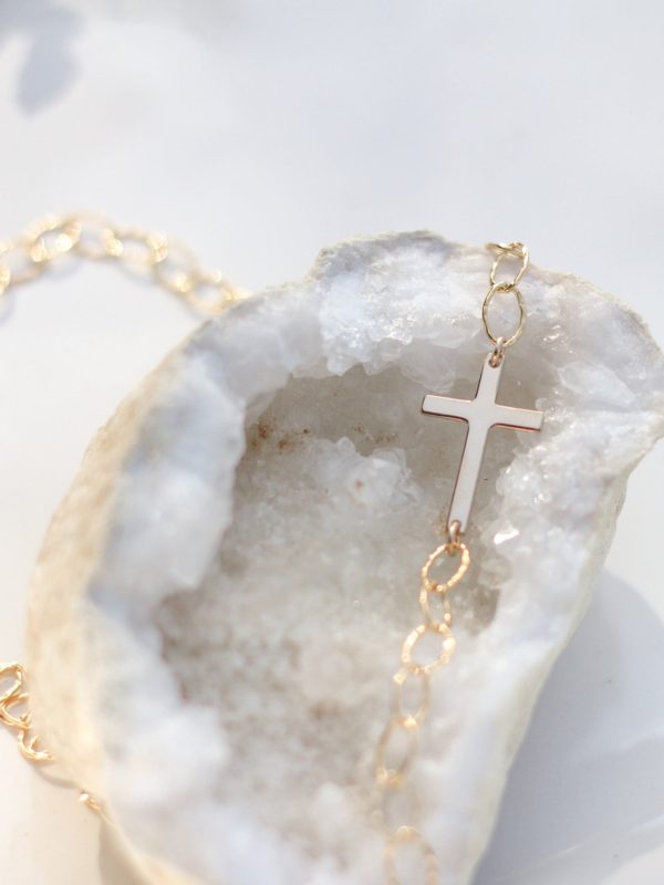 Sideways Cross Necklace Online Sale