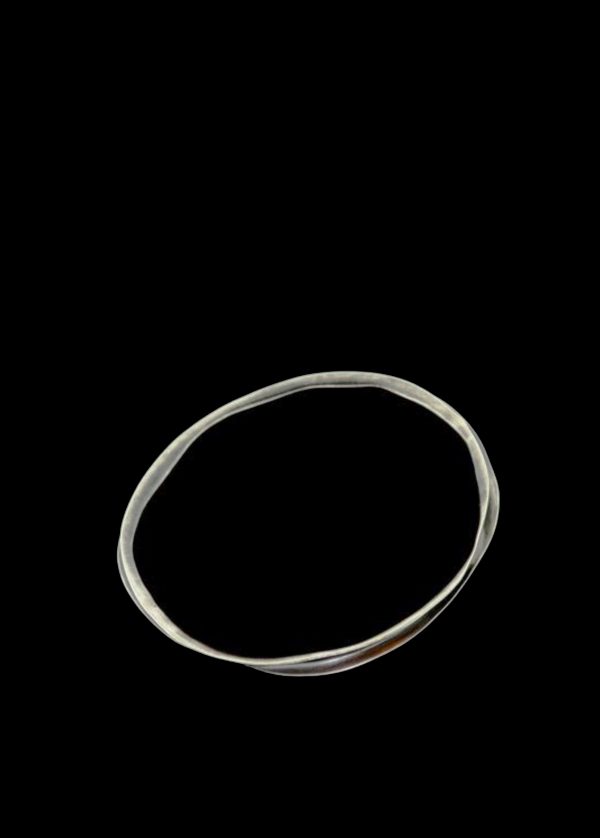 Inverted Crinkle Bangle For Cheap