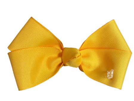 Yellow Laura Hair Clip Bow (Medium Size) Online now