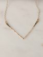 Hammered Chevron Necklace Online