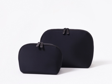 MAKEUP POUCH SET BLACK Fashion