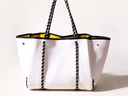 EVERYDAY TOTE DOTTED WHITE Hot on Sale