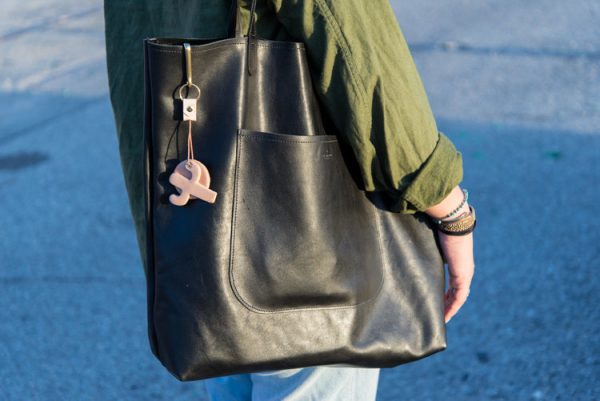 Leather Public Tote Bag on Sale