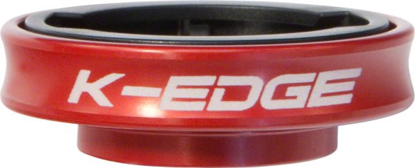 K-EDGE Gravity Cap Stem Mount for Garmin Quarter Turn Type Computers, Black   Red   Blue Fashion