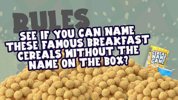 Cereal Name Game on Sale