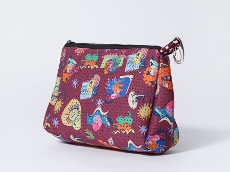 POUCH CONSTRUYENDO FUTUROS BURGUNDY Discount