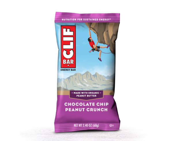 CLIF Chocolate Chip Peanut Crunch 12ct. For Sale