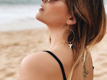 Shark Tooth Hoop Earrings Online