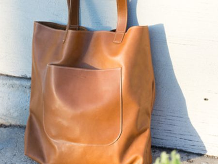 Leather Public Tote Bag on Sale