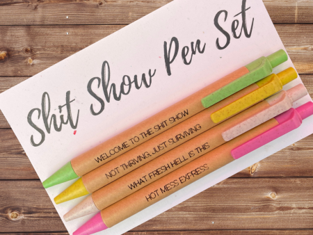 Eco Friendly Pen Set - Shit Show Supply