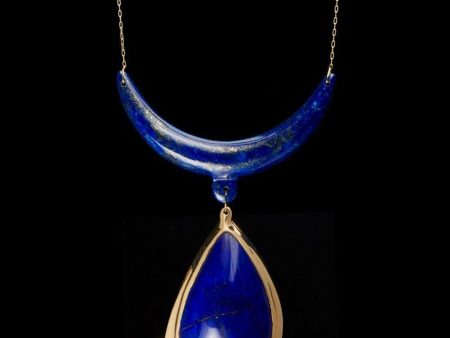 Lapis Antler Pendant Necklace Online