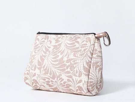 POUCH PALM DREAMS BEIGE For Discount