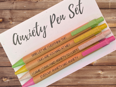 Eco Friendly Pen Set - Anxiety Discount