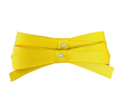 Yellow Emilia Hair Clip Bows (Set) Sale