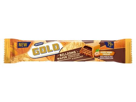 Mcvities Gold Billion Chocolate and Hazelnut Pack of 24 x 39g For Discount