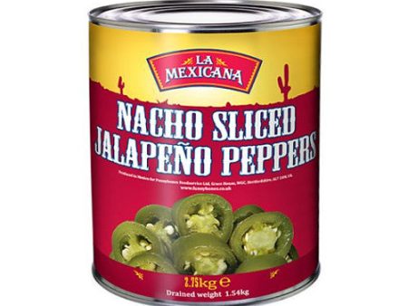 La Mexicana Nachos Sliced Jalapenos Pack of 1 x 2.75kg Online now