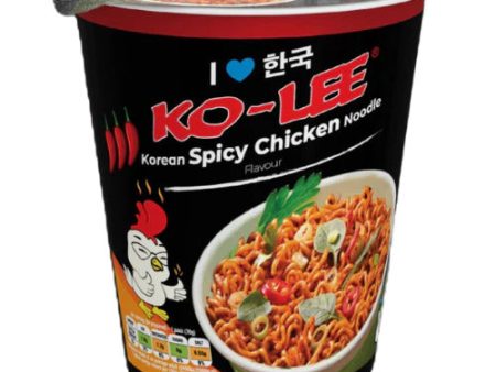 Ko Lee Korean Cup Spicy Chicken Pack of 6 x 65g Fashion