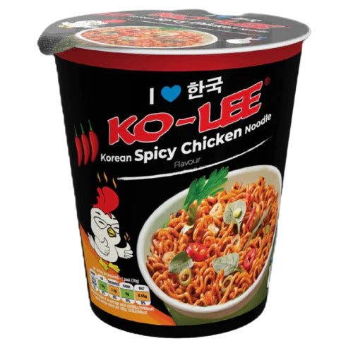 Ko Lee Korean Cup Spicy Chicken Pack of 6 x 65g Fashion