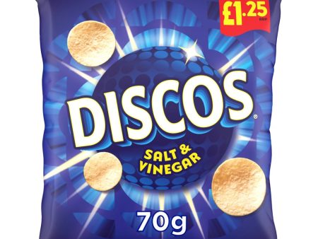 Discos Salt & Vinegar Flavour Pack of 16 x 70g For Sale