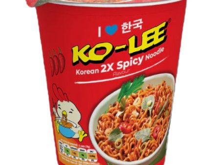 Ko Lee Korean Cup 2 Spicy Pack of 6 x 65g Hot on Sale