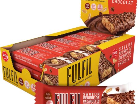 Fulfil Vitamin and Protein Chocolate Peanut Butter Bar Pack of 15x40g Online