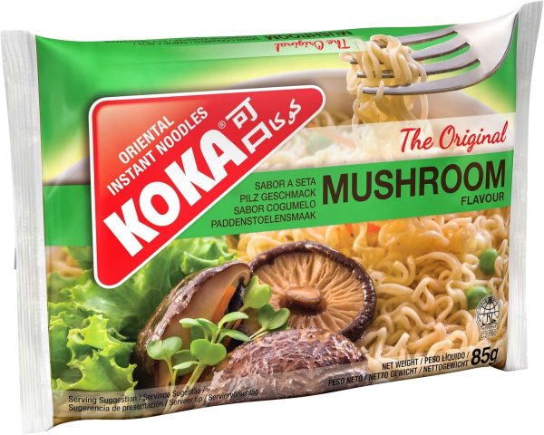 Koka Instant Mushroom Noodle Packet Pack of 30x85g Fashion