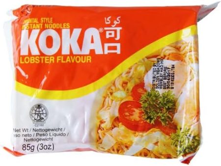 Koka Instant Lobster Noodle Packet Pack of 30x85g Fashion