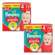 Pampers Baby Dry Pants Size 4 Pack of 2x72 For Cheap