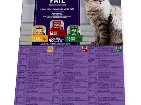 Kirkland Signature Tender Meal Variety Cat Food Pack of 48 x 100g Supply