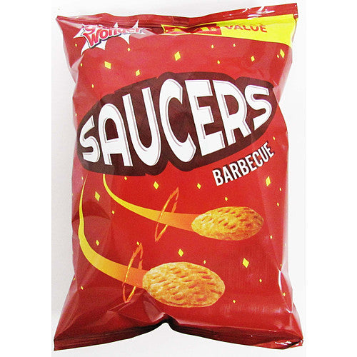 Golden Wonder Saucers BBQ Crisps Pack of 18x40g For Sale