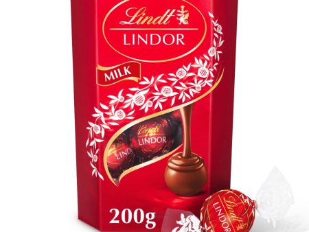 Lindt Lindor Milk Cornet  Truffles Pack of 200g Fashion