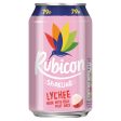 Rubicon Sparkling Lychee Juice Drink Cans Pack of 24x330ml For Cheap