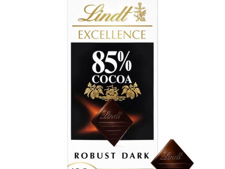 Lindt Excellence Dark 85% Cocoa Chocolate Bar Pack of 100g Supply