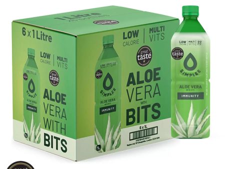 Simplee Aloe Aloe Vera Drink with Bits Pack of 6 x 1L Online