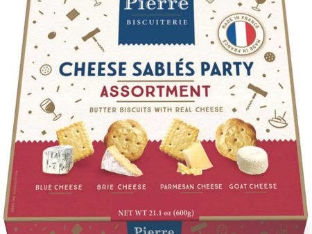 Pierre Biscuiterie Cheese Sables Party Assortment Pack of 600g Online Hot Sale