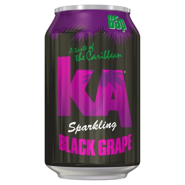 KA Sparkling Black Grape Pack of 24x330ml Online Sale