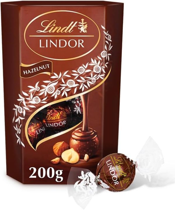 Lindt Lindor Hazelnut Chocolate Truffles Pack of 200 g Cheap