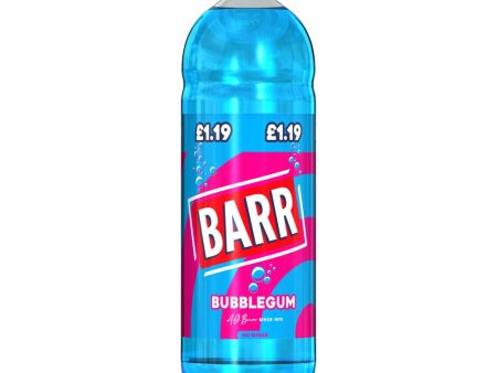 Barr Bubblegum Flavour Fizzy Soft Drink Pack of 6x2L For Sale